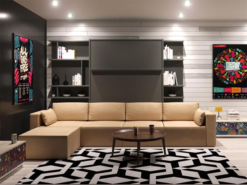 Lí do bạn nên sắm ngay ghế giường đa năng cho phòng khách nhà mình mau giuong thong minh ket hop sofa 107 1