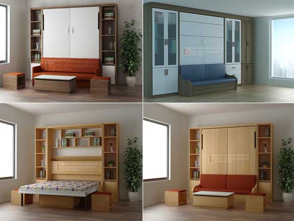 giuong thong minh ket hop sofa giường thông minh và sofa