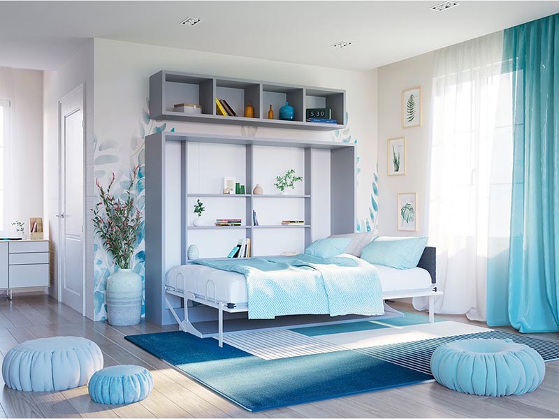 Đầy đủ tiện nghi với giường gấp thông minh đa năng giuong gap thong minh 884