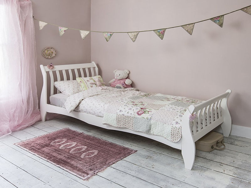 single bed sleigh frame astrid in white p198 6197 image