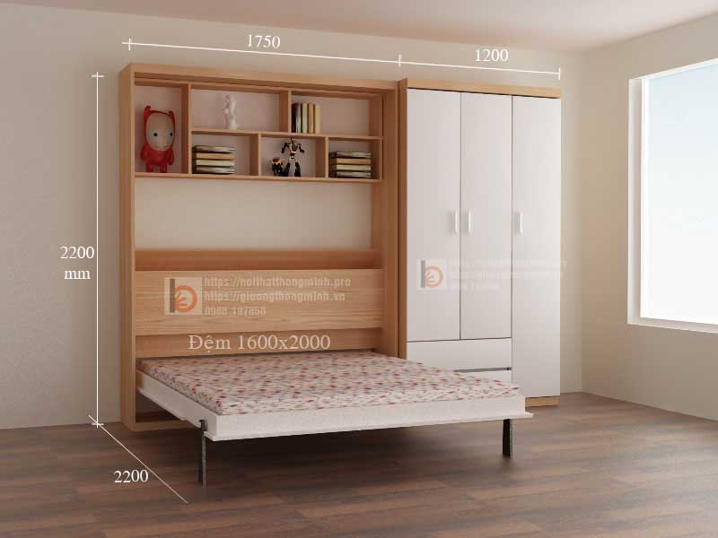Giường thông minh đôi 1m6x2m Giường thông minh đôi 1m6x2m