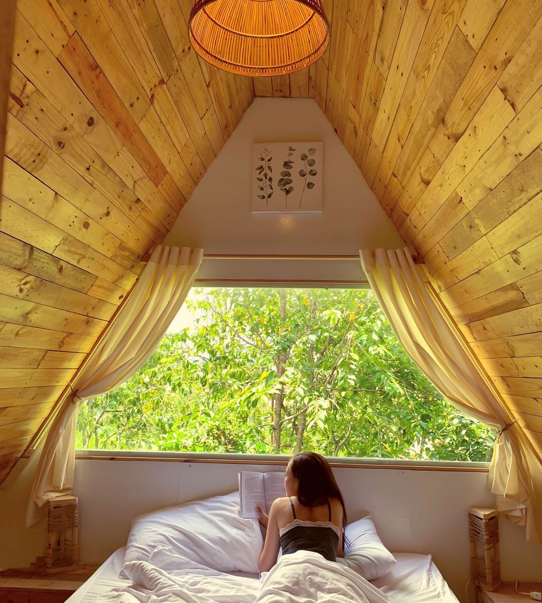 Mẫu phòng ngủ gác mái lí tưởng cho lứa tuổi thanh thiếu niên phòng gác mái tone vàngg