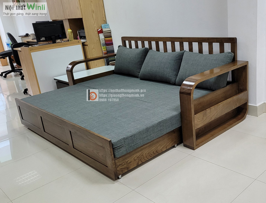 sofa giường-tay xoài sofa giường tay