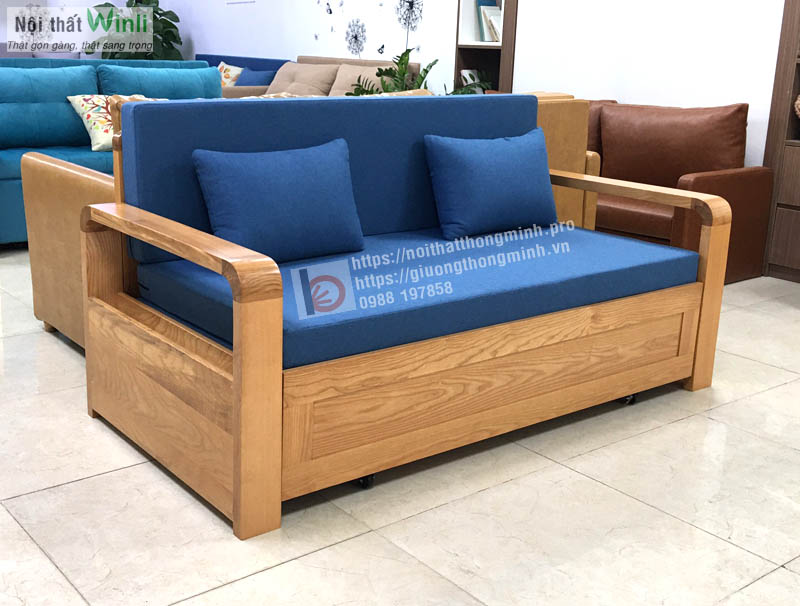sofa giường thông minh tay gỗ tt10 sofa giường thông minh tay gỗ tt10