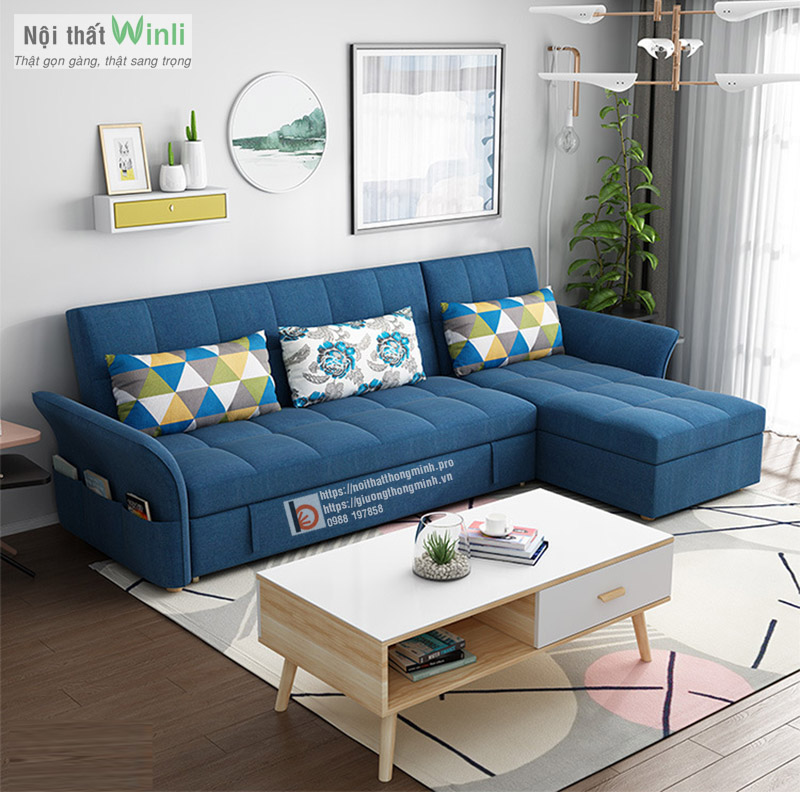 sofa bed goc chu l tay nga mau xanh sofa bed goc chu l tay nga mau