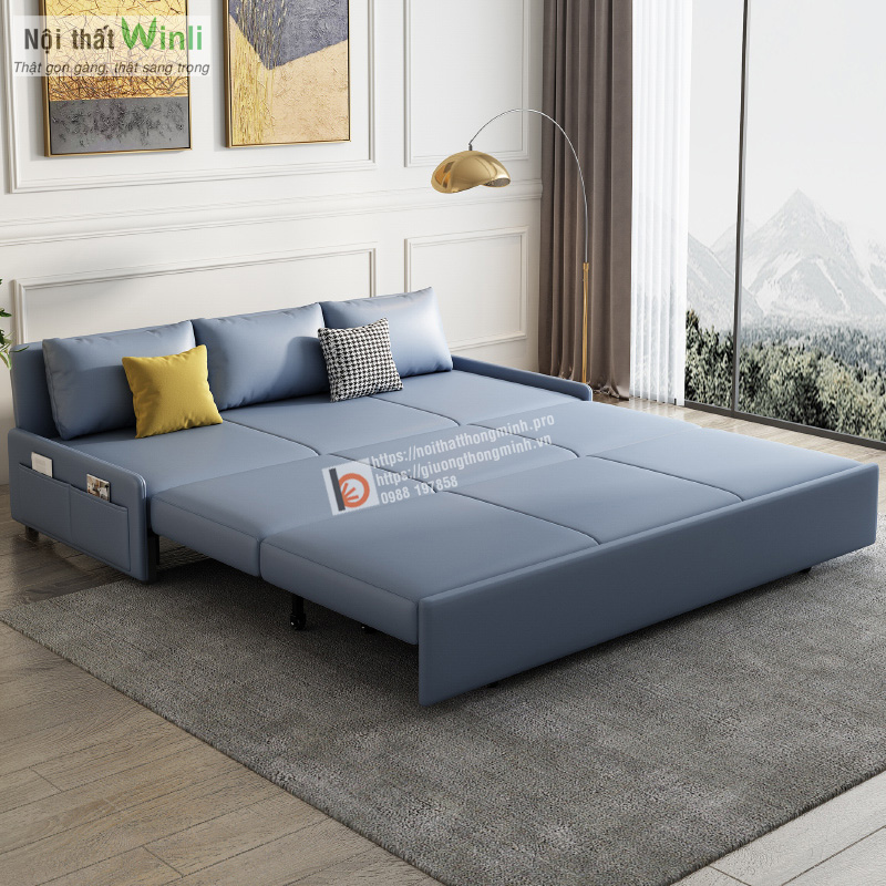 sofa bed tay thap mau xanh sofa bed tay thap mau